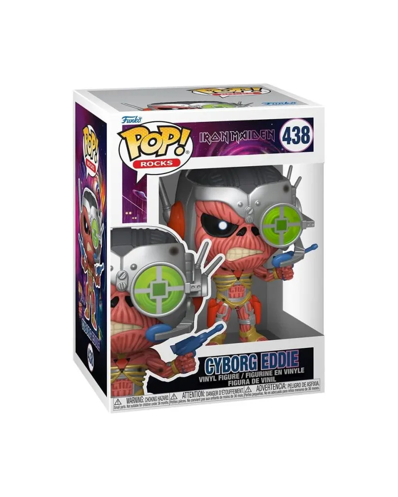 Bobble Figure Rocks - Iron Maiden POP! - Cyborg Eddie 
