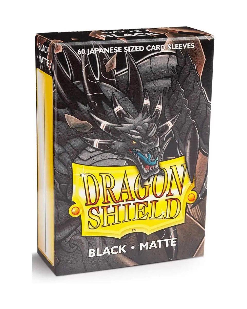 Dragon Shield 60 Japanise Size Sleeves - Black Matte 