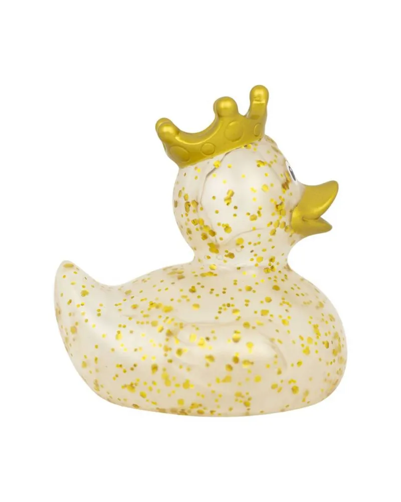 Lilalu Patkica - Glitter - Rubber Duck with crown - gold 