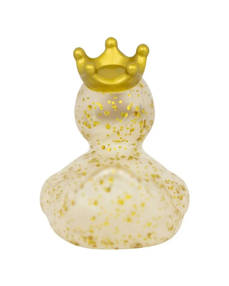 Lilalu Patkica - Glitter - Rubber Duck with crown - gold 