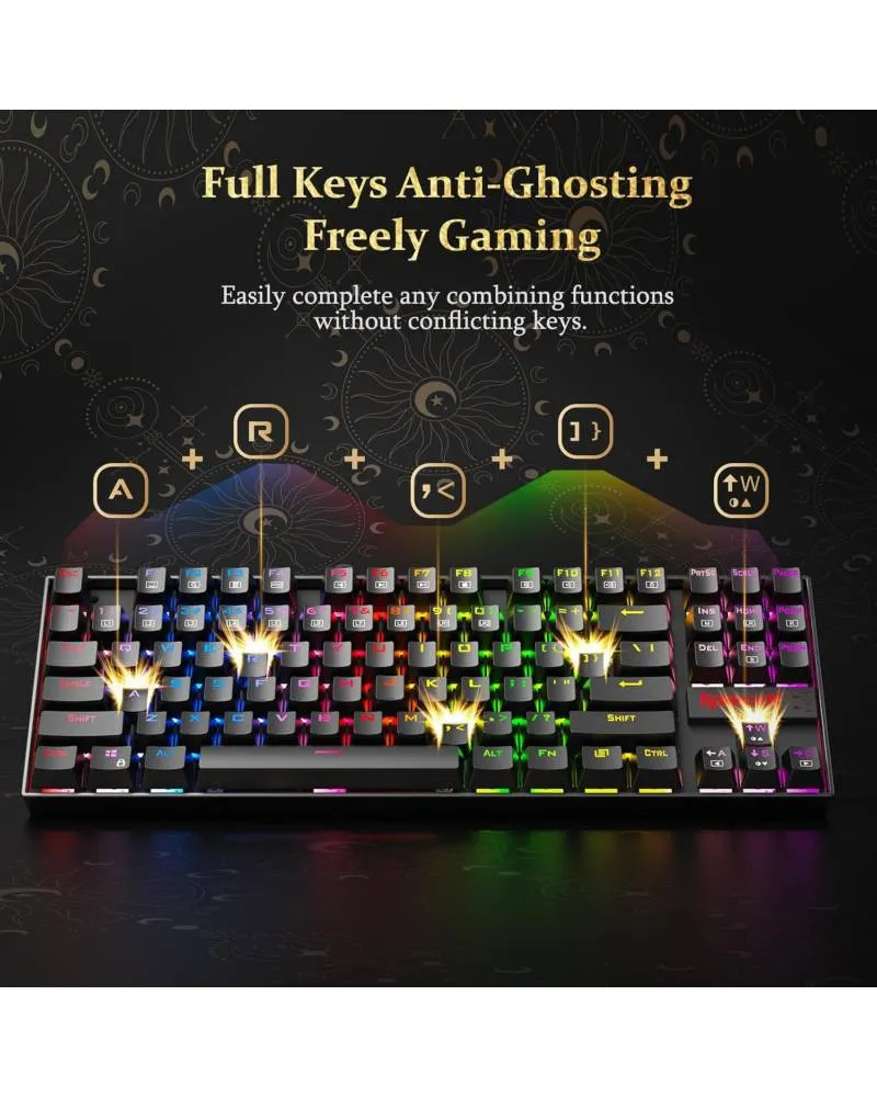 Tastatura Redragon Kumara K552 RGB - Blue switch - Black 