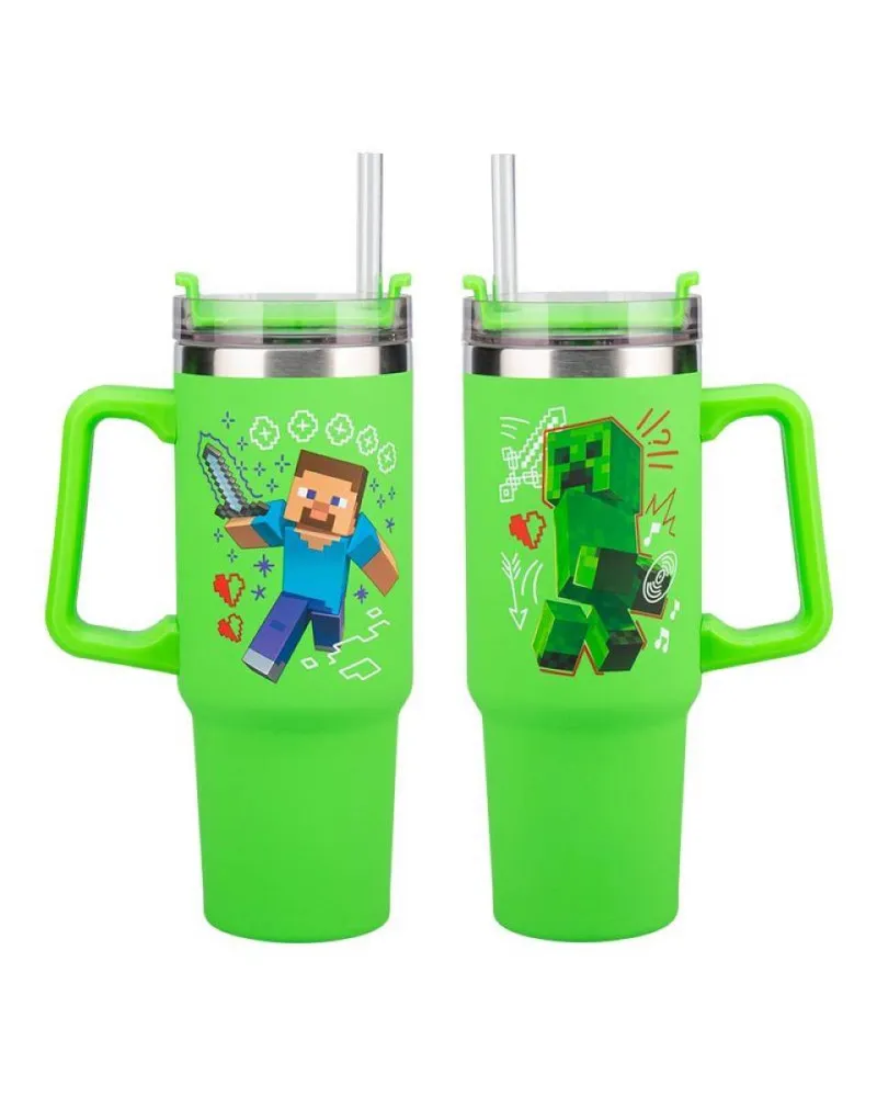 Termos šolja Paladone Minecraft - Green Travel Mug 