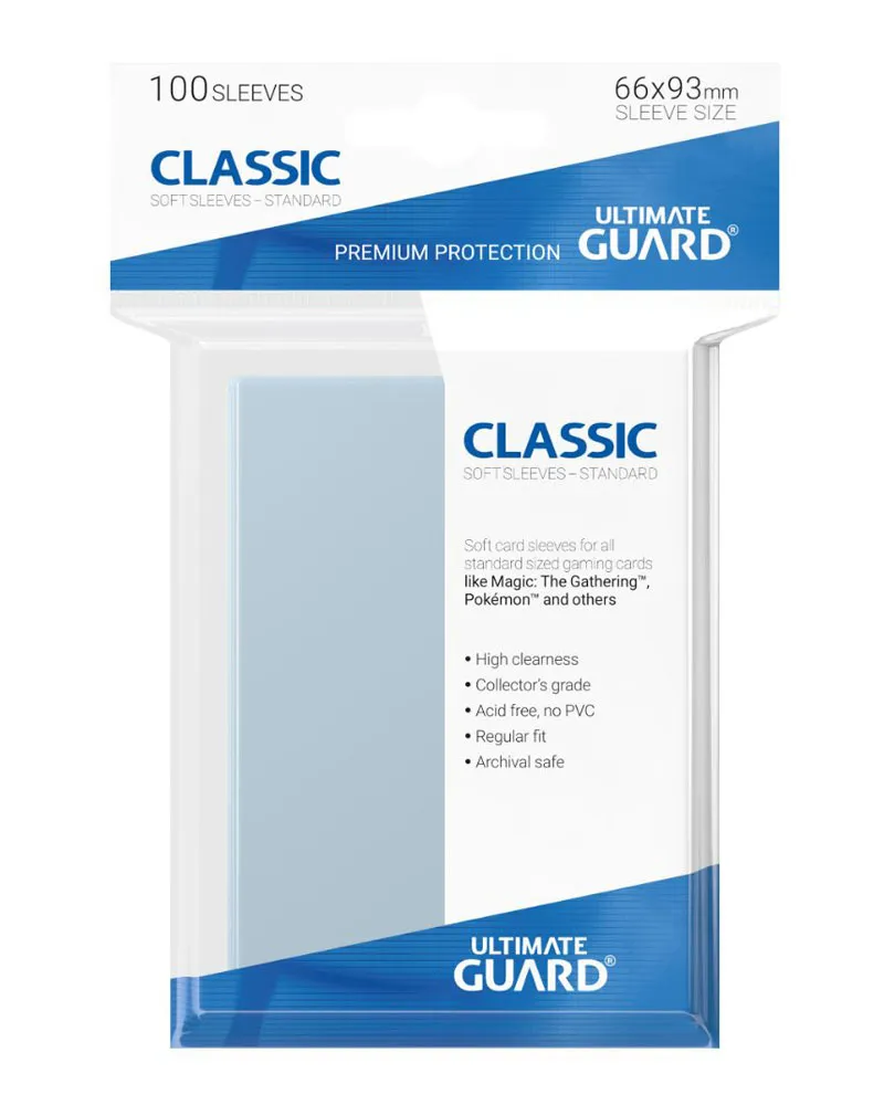 Zaštita za karte Ultimate Guard - Classic Soft Sleeves - Standard Size - Transpa 