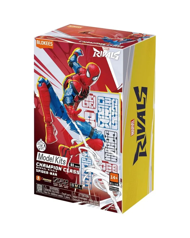 Action Figure Blokees Model Kit - Marvel Rivals - Champion Class - Spider-Man 