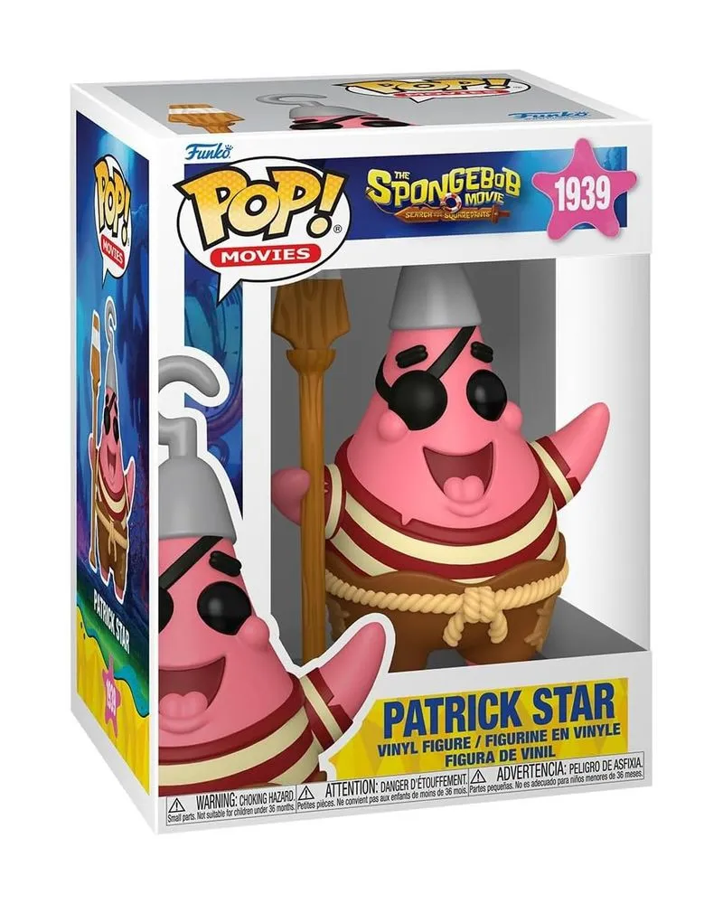 Bobble Figure Animation - SpongeBob Squarepants Movie POP! - Patrick Star (Pirat 