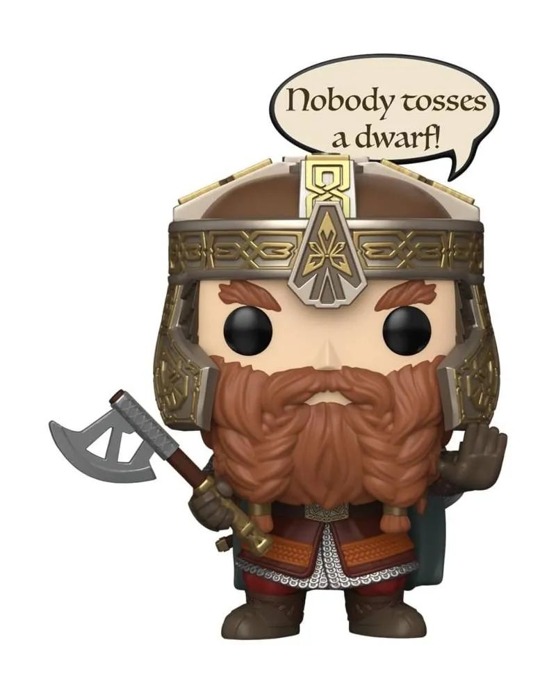 Bobble Figure Movies - The Lord of the Rings POP! - Gimli (Nobody Tosses A Dwarf 