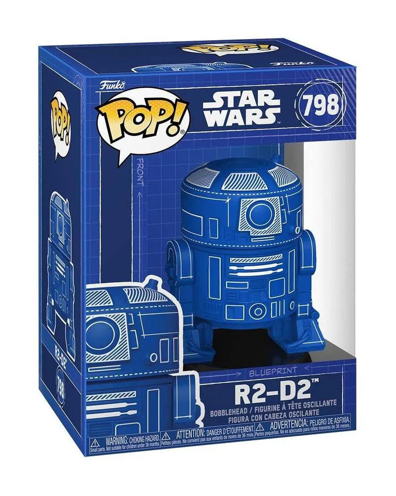 Bobble Figure Star Wars POP! - R2-D2 (Blueprint) #798 