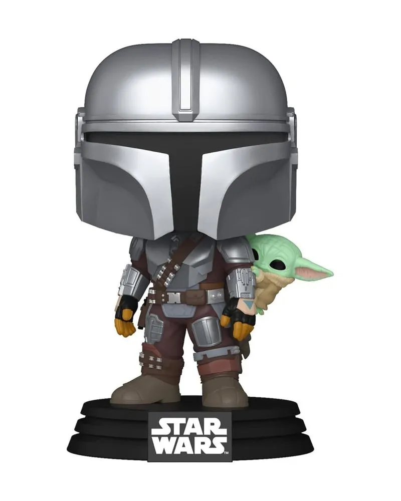 Bobble Figure Star Wars POP! - The Mandalorian With Grogu #818 
