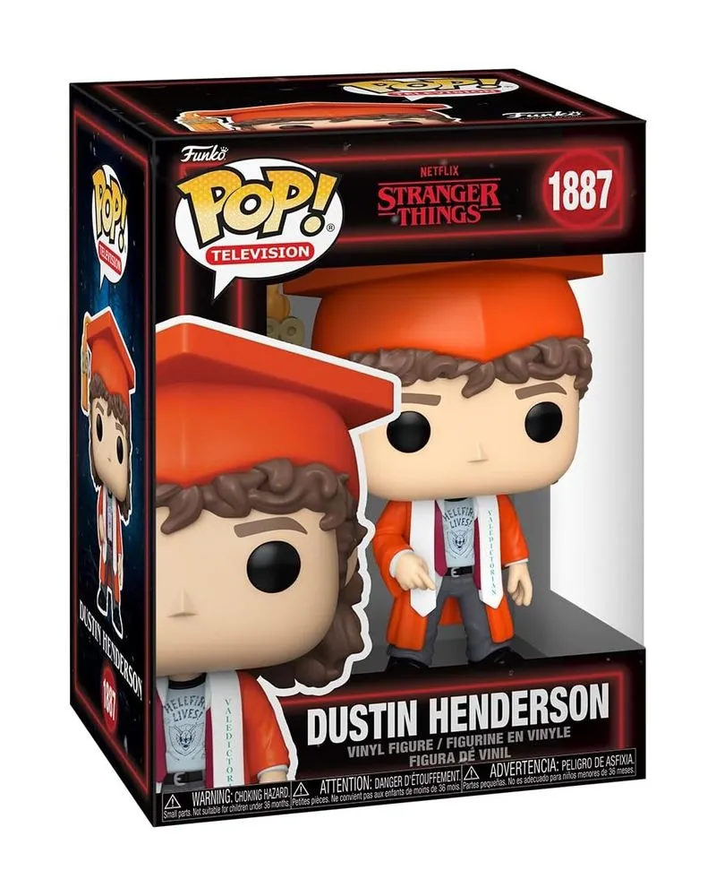 Bobble Figure Television - Stranger Things POP! - Dustin Henderson #1887 