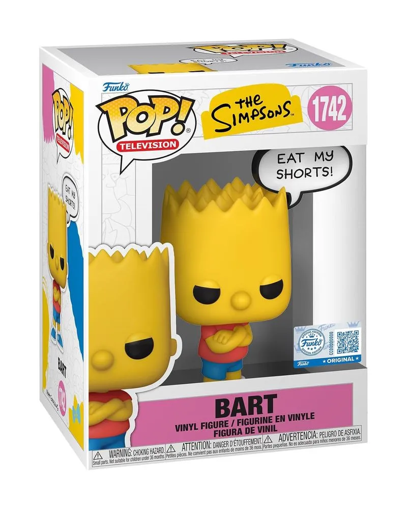 Bobble Figure The Simpsons POP! - Bart (Eat My Shorts) #1742 