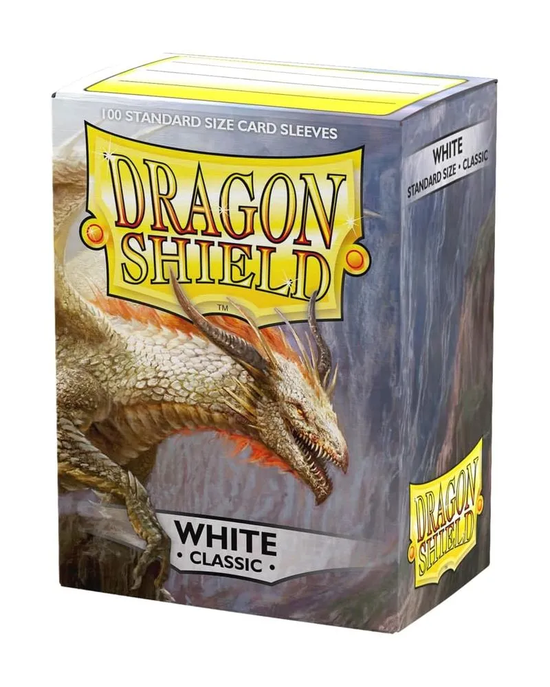 Dragon Shield 100 Standard Sleeves - White Classic 