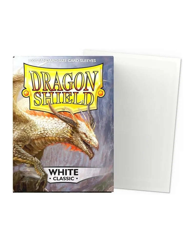 Dragon Shield 100 Standard Sleeves - White Classic 