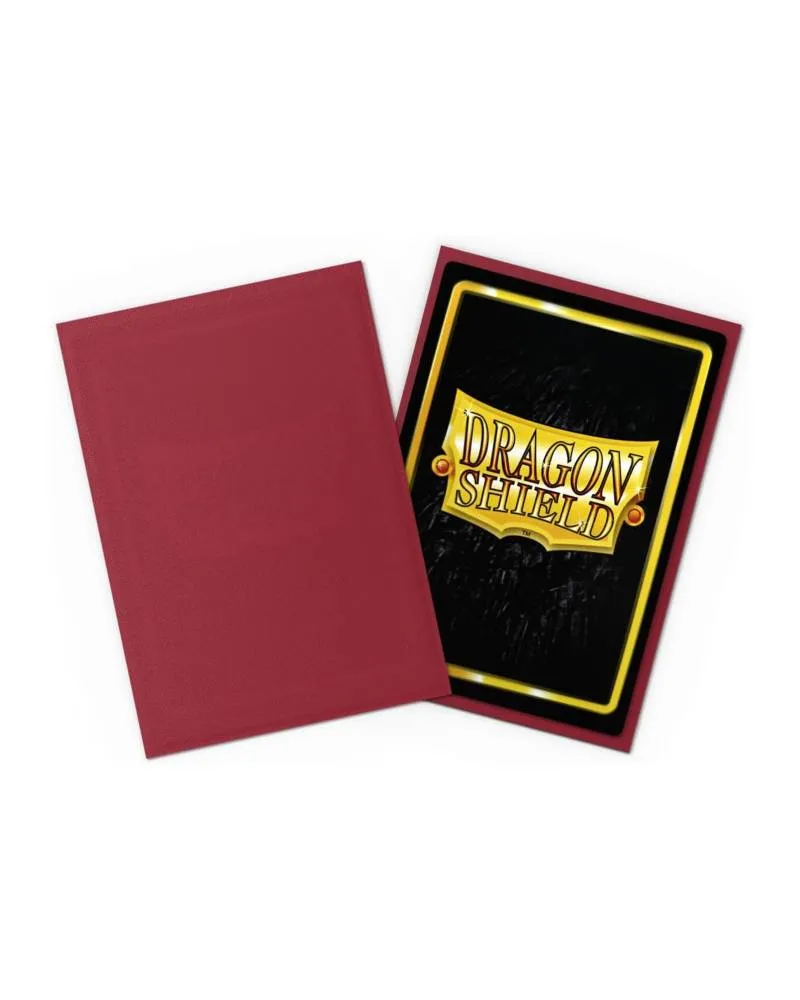 Dragon Shield 60 Japanese Size Sleeves - Blood Red Matte 