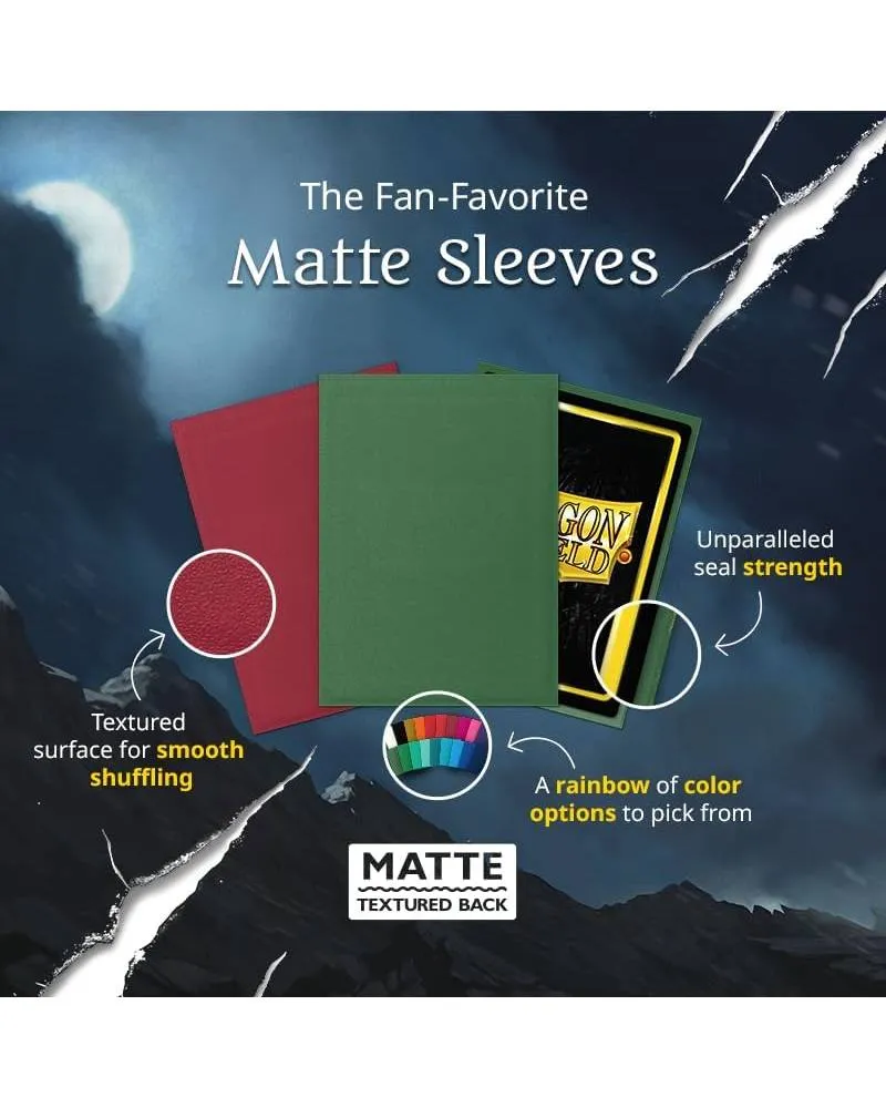 Dragon Shield 60 Japanese Size Sleeves - Blood Red Matte 