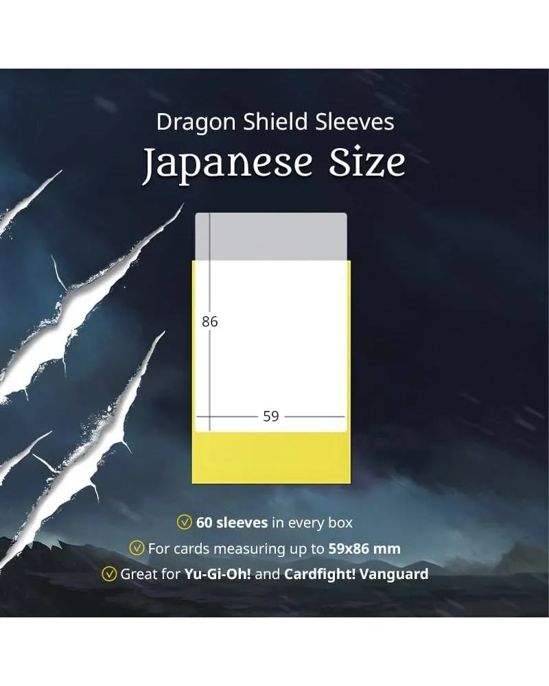 Dragon Shield 60 Japanese Size Sleeves - Blood Red Matte 