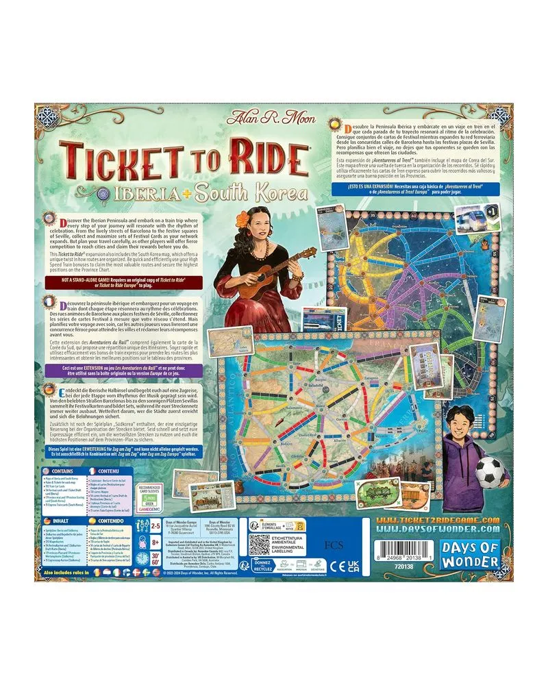 Društvena igra Ticket to Ride - Iberia And South Korea (EN) 