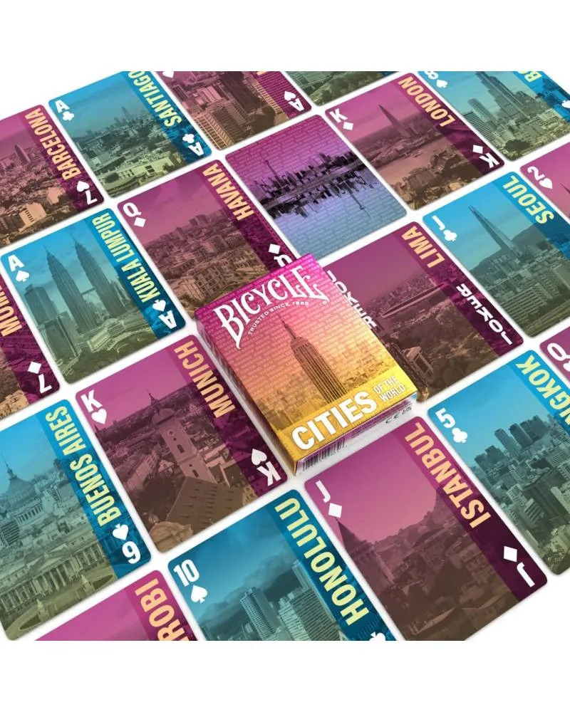 Karte Bicycle Ultimates - Big City Of The World - Playing Cards 
