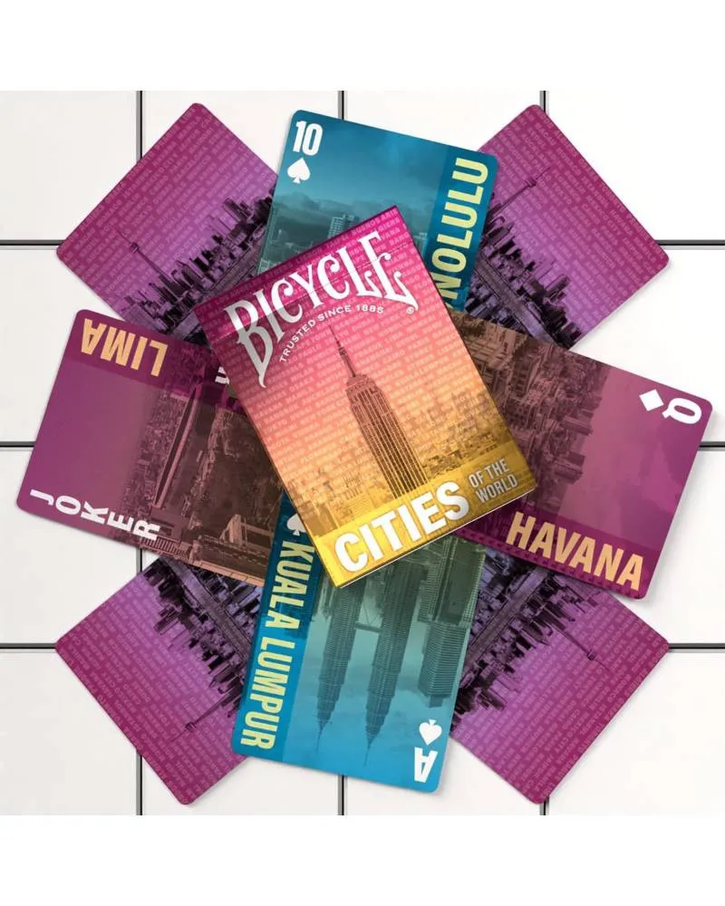 Karte Bicycle Ultimates - Big City Of The World - Playing Cards 