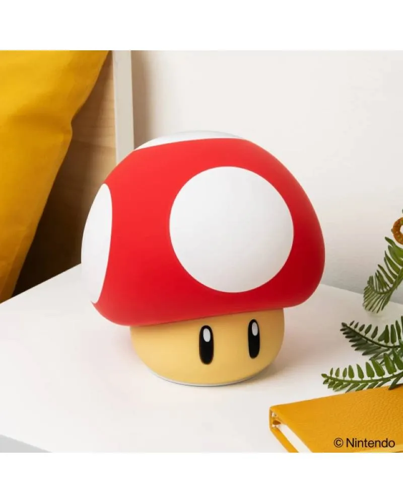 Lampa Paladone SquishyGlo - Super Mario - Super Mushroom Fruit Silicone Light 