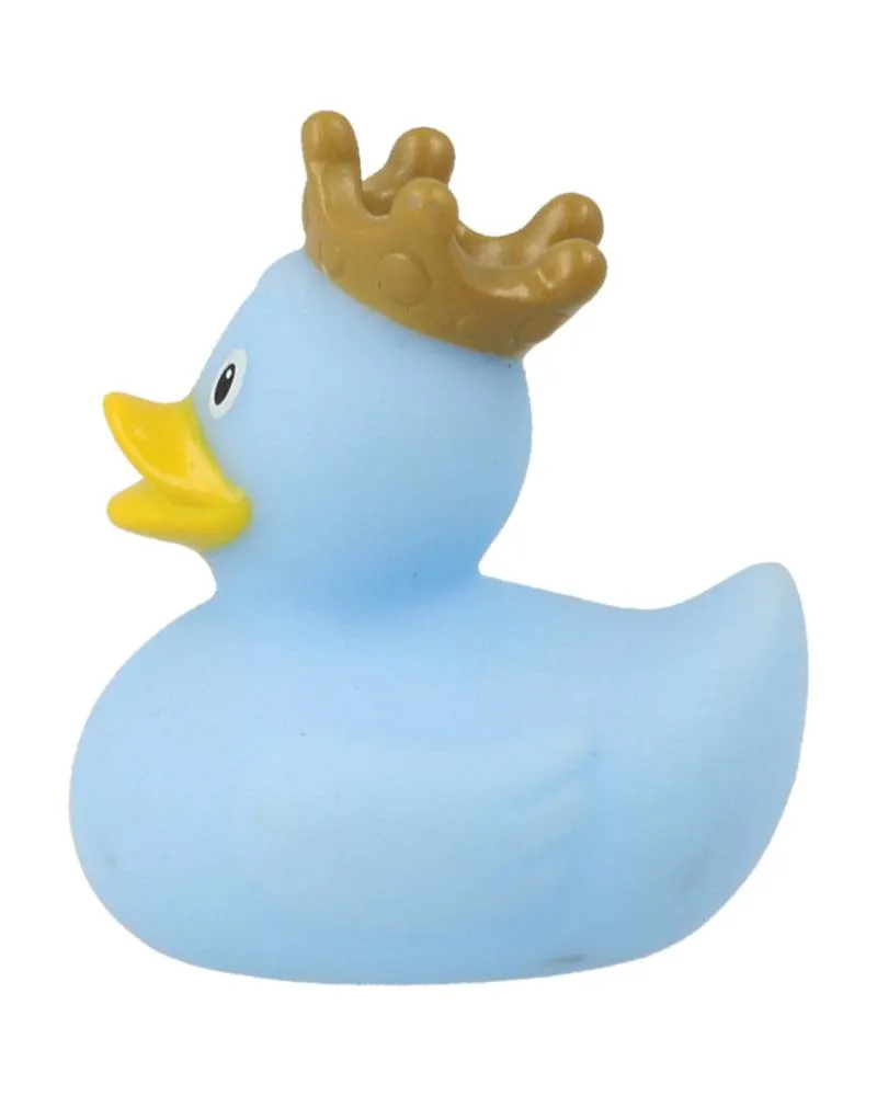 Lilalu Patkica - Blue Duck with Crown - Mini Rubber Duck 