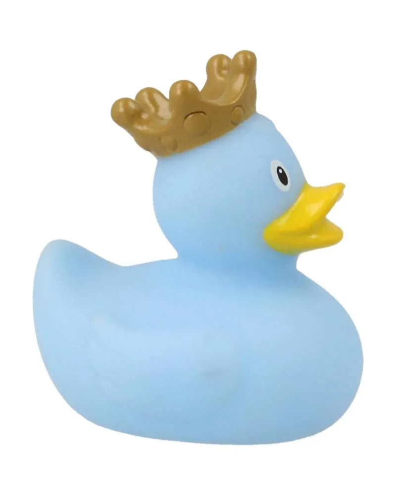 Lilalu Patkica - Blue Duck with Crown - Mini Rubber Duck 