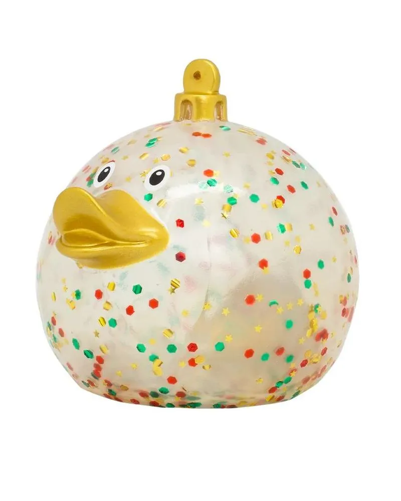 Lilalu Patkica - Glitter Christmas Ball - Rubber Duck 