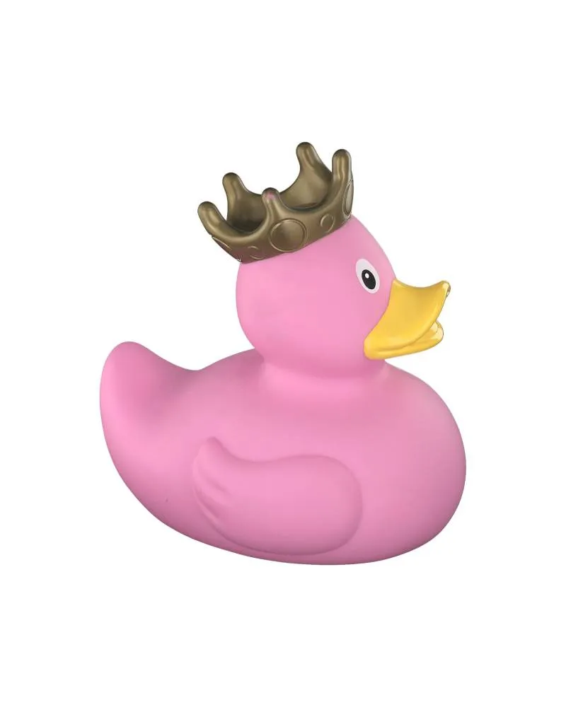 Lilalu Patkica - Pink Duck with Crown - Mini Rubber Duck 