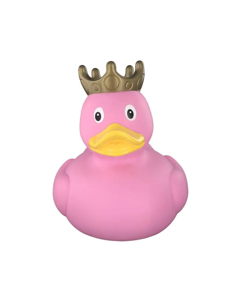 Lilalu Patkica - Pink Duck with Crown - Mini Rubber Duck 