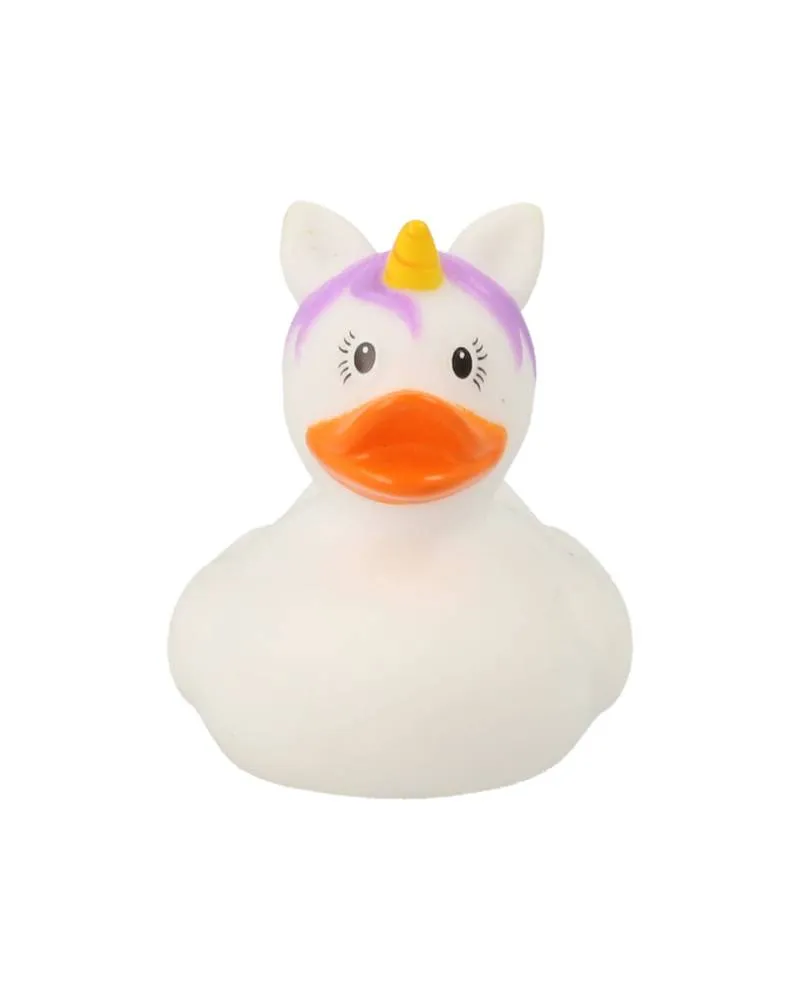 Lilalu Patkica - White Unicorn - Mini Rubber Duck 