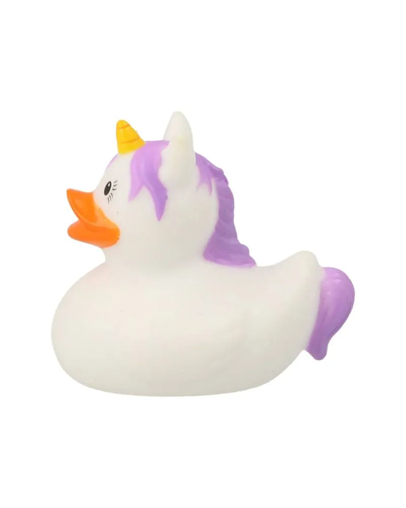 Lilalu Patkica - White Unicorn - Mini Rubber Duck 
