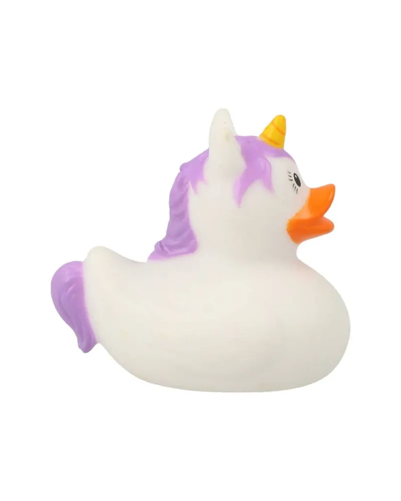 Lilalu Patkica - White Unicorn - Mini Rubber Duck 