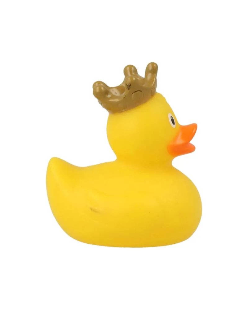 Lilalu Patkica - Yellow Duck with Crown - Mini Rubber Duck 