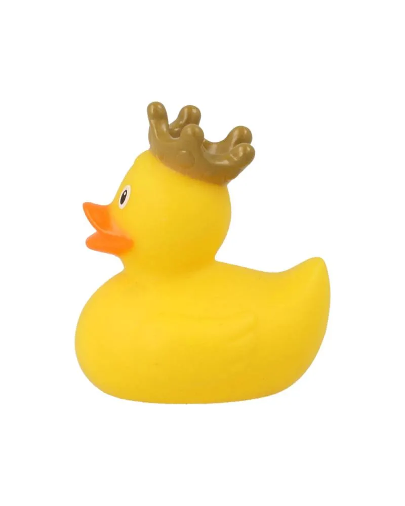 Lilalu Patkica - Yellow Duck with Crown - Mini Rubber Duck 