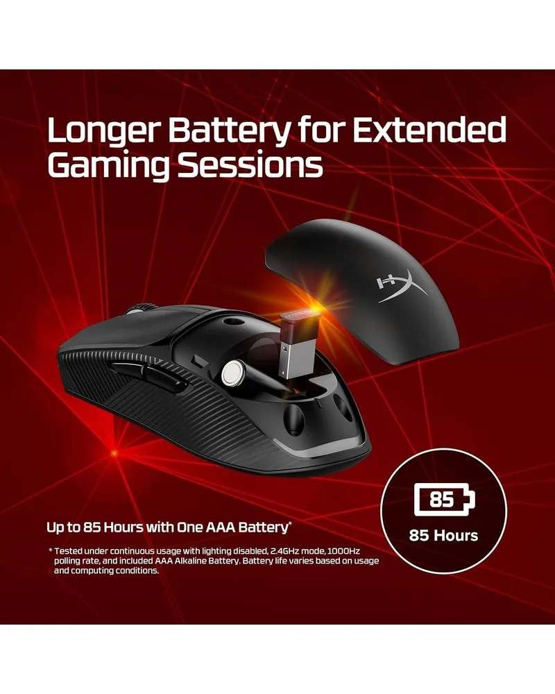 Miš HyperX Pulsefire Fuse Wireless - Black 