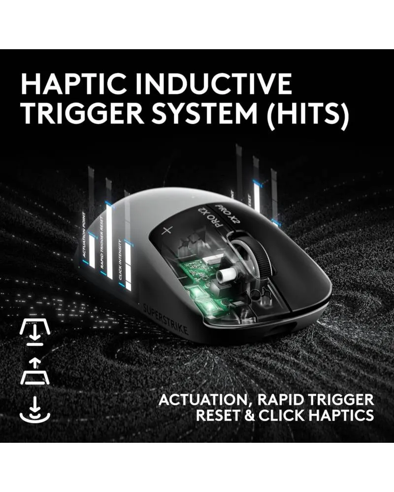 Miš Logitech G PRO X2 Superstrike Wireless - Black 