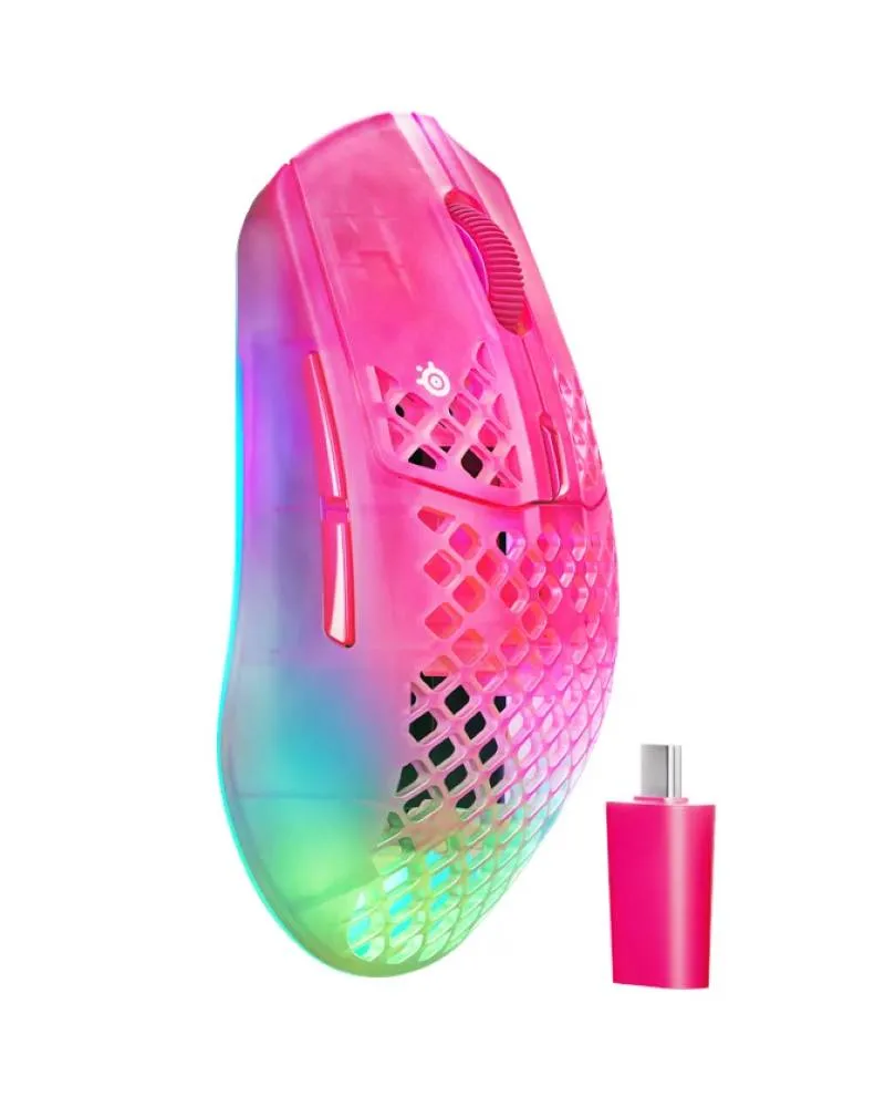 Miš SteelSeries AEROX 3 v2 Wireless - Magenta Haze 