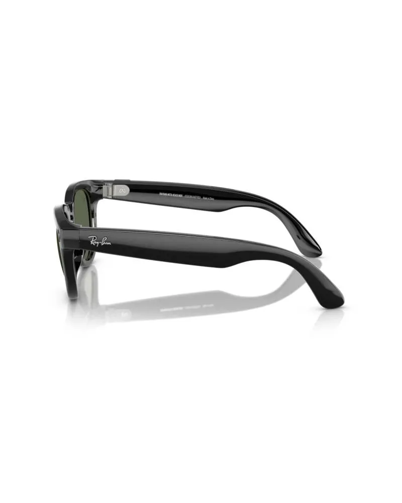 Naočare Ray Ban Meta Headliner - Low Bridge Fit - Plano G15 Green - Shiny 