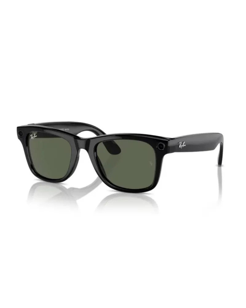 Naočare Ray Ban Meta Wayfarer - L - Shiny Black - Green 