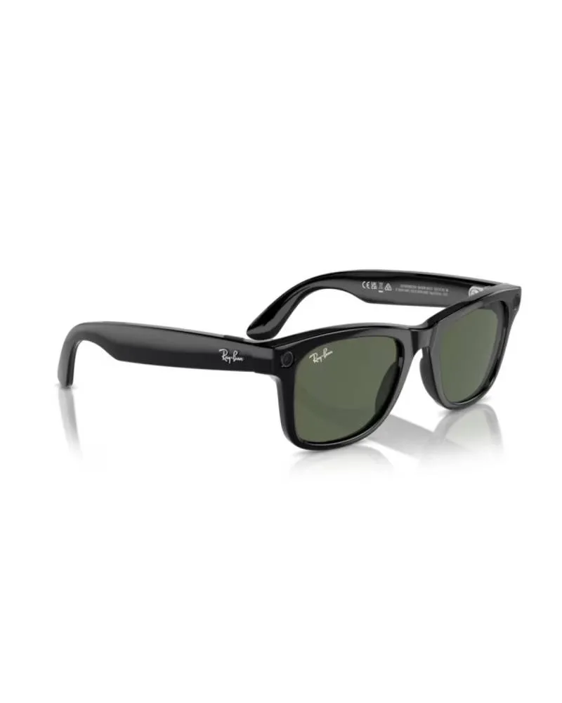 Naočare Ray Ban Meta Wayfarer - L - Shiny Black - Green 