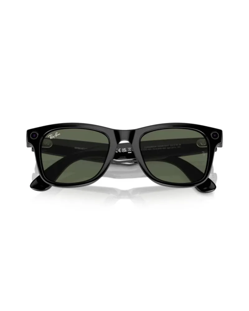 Naočare Ray Ban Meta Wayfarer - L - Shiny Black - Green 