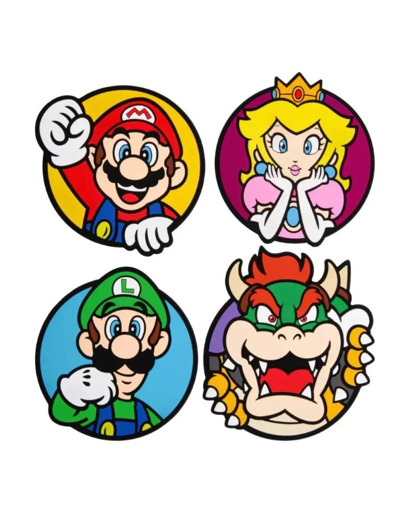 Podmetači za čaše Paladone - Super Mario Metal Coasters V2 