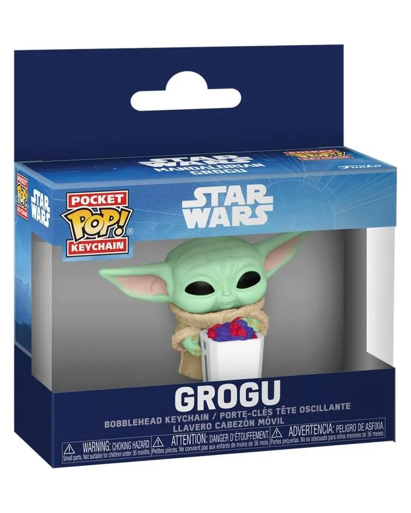 Privezak Pocket POP! - Star Wars Holiday - Grogu With Snack 