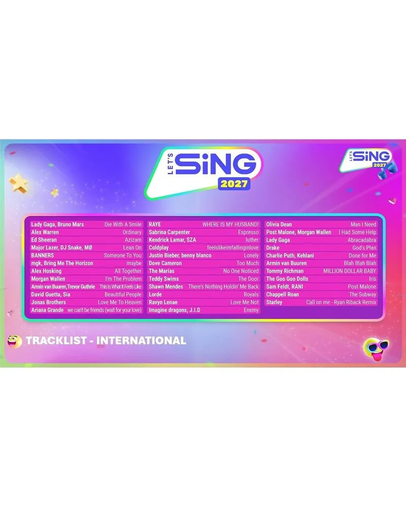 PS5 Let's Sing 2027 + 2 Mikrofona 