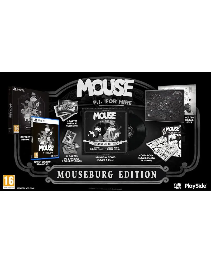 PS5 Mouse - P.I. For Hire - Mouseburg Edition 