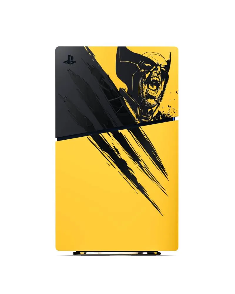 Maska za Playstation 5 Slim Konzolu - Marvel’s Wolverine Battle Yellow - Limited 