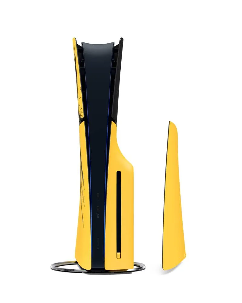 Maska za Playstation 5 Slim Konzolu - Marvel’s Wolverine Battle Yellow - Limited 