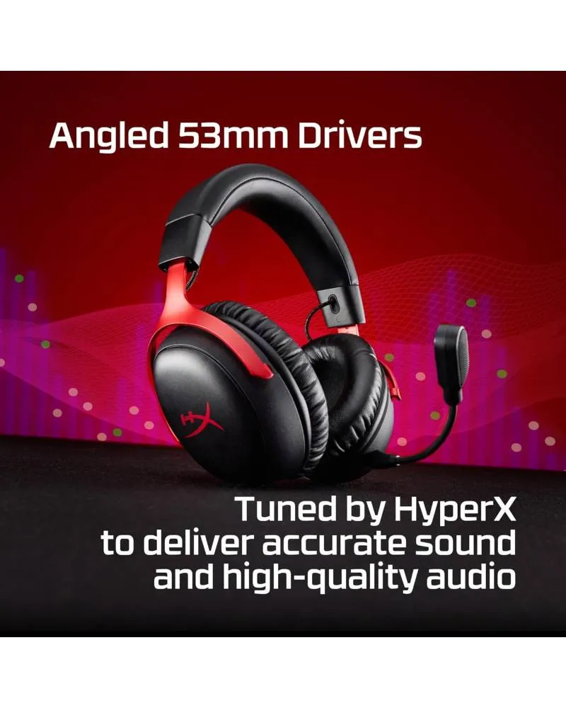 Slušalice HyperX Cloud 3 S Wireless - Red 