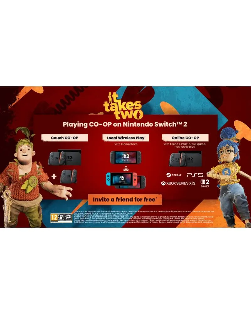 Switch 2 It Takes Two (Game Key Card) 