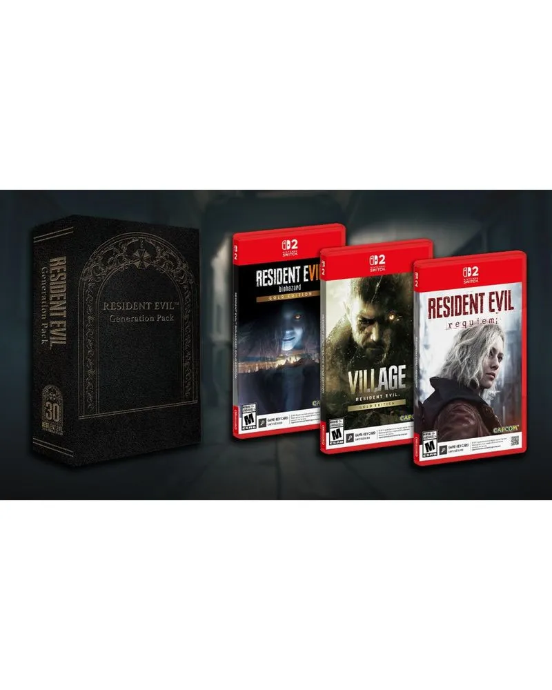 Switch 2 Resident Evil Generation Pack (RE7 Gold + RE8 Gold + RE9 Reqiuem) 