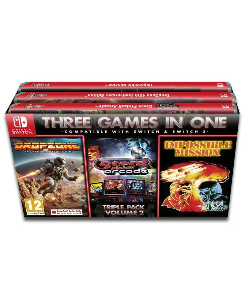 Switch Collection 3 Games - Dropzone - Stern Pinball - Impossible Mission - Pack 